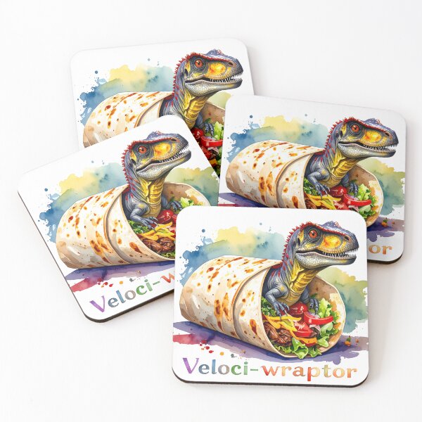 Item preview, Veloci-wraptor – Dinosaur meets Burrito designed and sold by LiskoDesign.