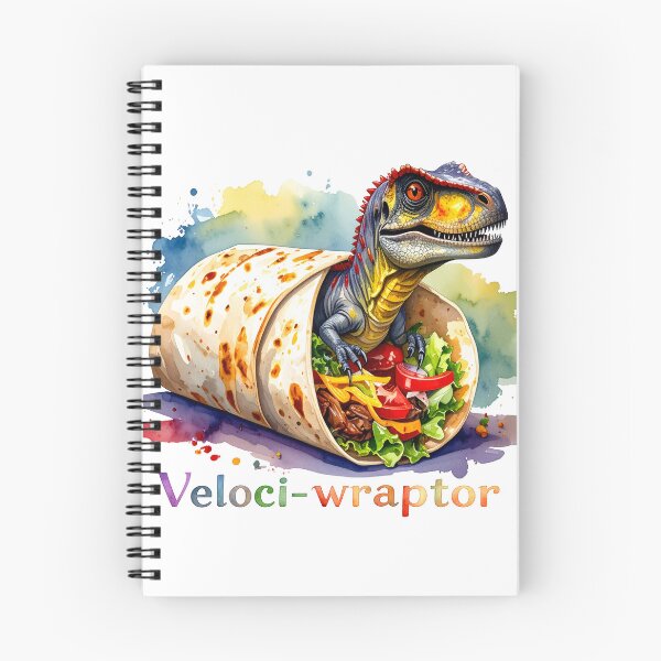 Item preview, Veloci-wraptor – Dinosaur meets Burrito designed and sold by LiskoDesign.