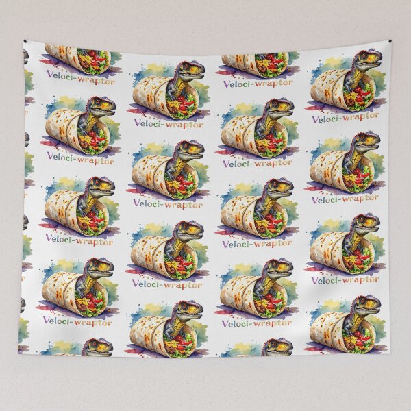 Item preview, Veloci-wraptor – Dinosaur meets Burrito designed and sold by LiskoDesign.