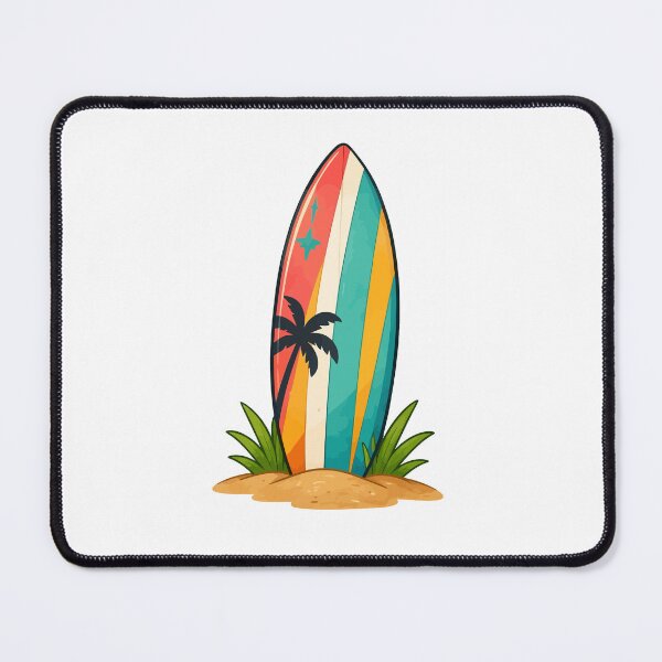 Item preview, Colorful Surfboard Beach  designed and sold by RidaSalArt.