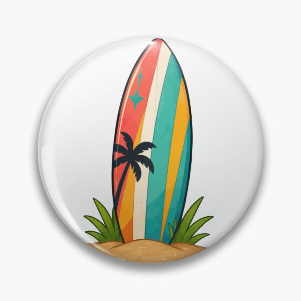 Item preview, Colorful Surfboard Beach  designed and sold by RidaSalArt.