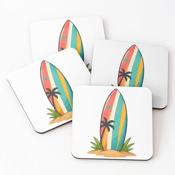 Item preview, Colorful Surfboard Beach  designed and sold by RidaSalArt.