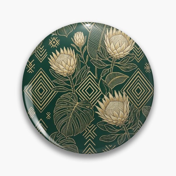 Item preview, African Botanical Luxe Pattern | Tropical Geometric Seamless Design designed and sold by BloomyBCrafts.