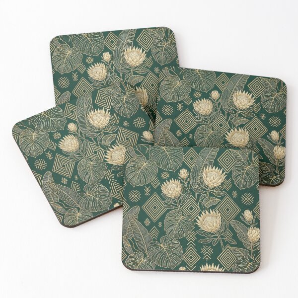 Item preview, African Botanical Luxe Pattern | Tropical Geometric Seamless Design designed and sold by BloomyBCrafts.