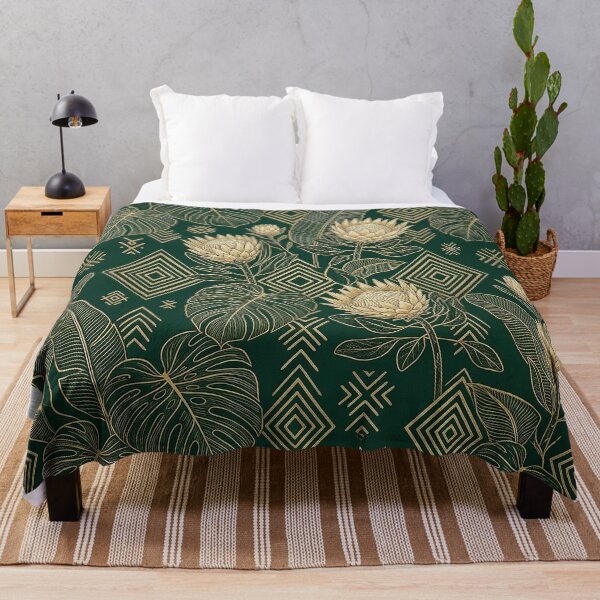 Item preview, African Botanical Luxe Pattern | Tropical Geometric Seamless Design designed and sold by BloomyBCrafts.