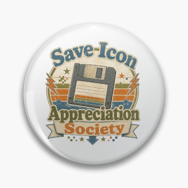 Item preview, Save Icon Appreciation Society Retro Floppy Disk Design designed and sold by GiftLore Studio.