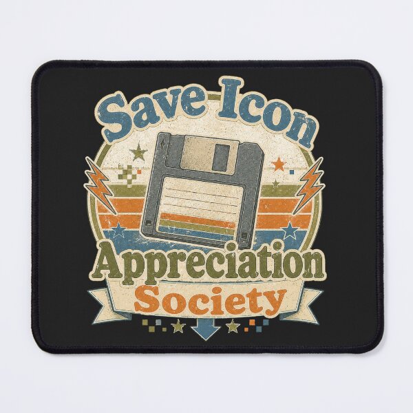 Item preview, Save Icon Appreciation Society Retro Floppy Disk Design designed and sold by GiftLore Studio.