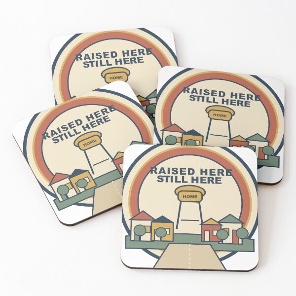 Item preview, Raised Here, Still Here – Vintage Hometown Pride Design designed and sold by FlamoArt.