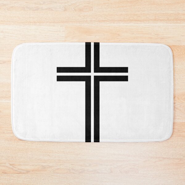 Item preview, Cross: White on Black 2 designed and sold by AG Minimal Design.