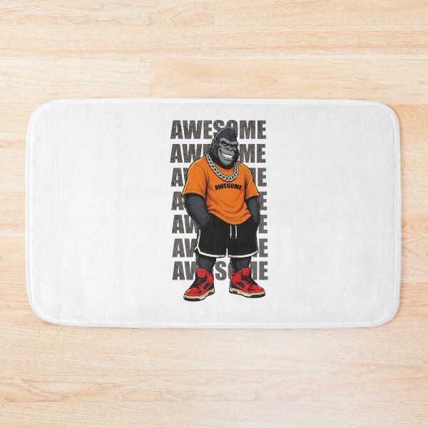 Item preview, Cool Urban Gorilla Mascot Wearing Gold Chain Illustration designed and sold by AbderraimArt.