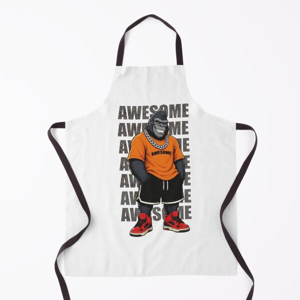 Item preview, Cool Urban Gorilla Mascot Wearing Gold Chain Illustration designed and sold by AbderraimArt.