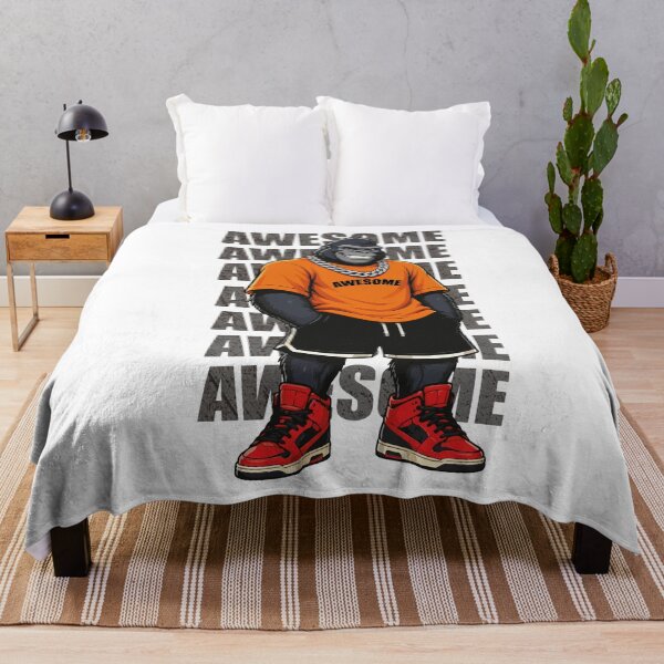 Item preview, Cool Urban Gorilla Mascot Wearing Gold Chain Illustration designed and sold by AbderraimArt.
