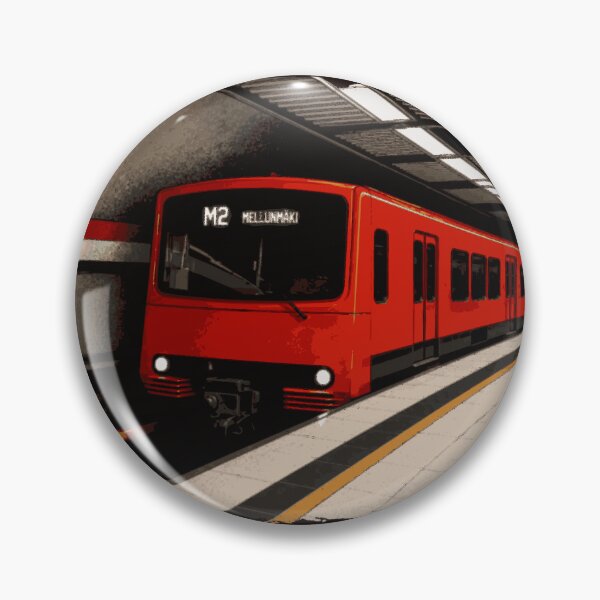 Item preview, Helsinki M100 Metro | Classic Finnish Subway Train | Railway Art designed and sold by Geokafi.