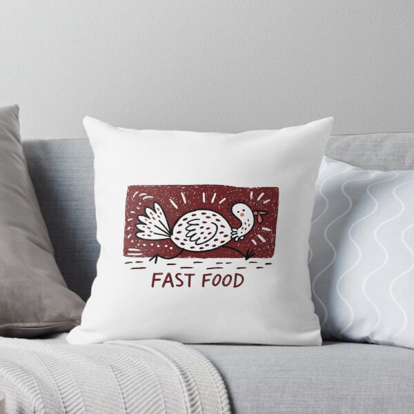 Item preview, Fast Food Running Turkey | Funny Thanksgiving Turkey Cartoon designed and sold by Ramona-Gliga.
