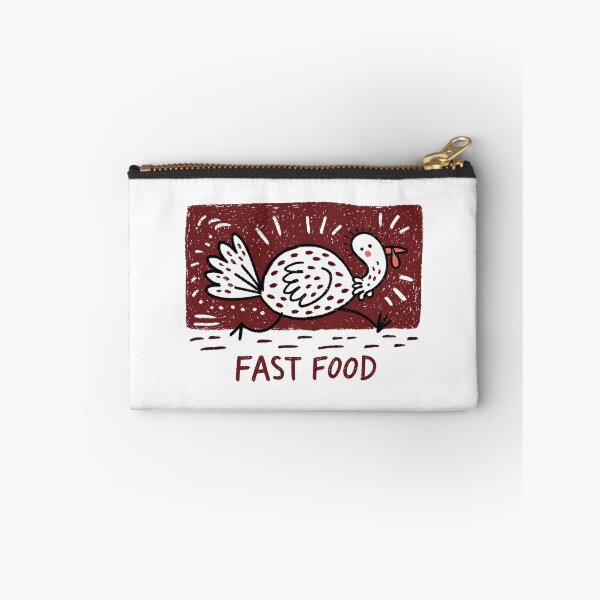 Item preview, Fast Food Running Turkey | Funny Thanksgiving Turkey Cartoon designed and sold by Ramona-Gliga.