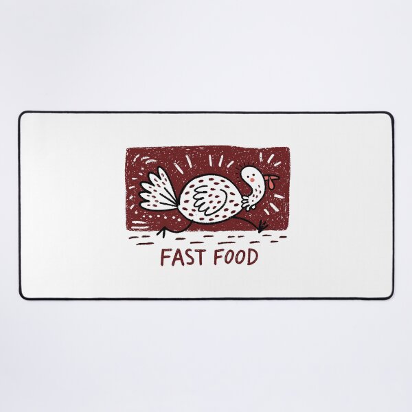 Item preview, Fast Food Running Turkey | Funny Thanksgiving Turkey Cartoon designed and sold by Ramona-Gliga.