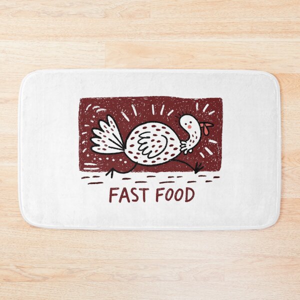 Item preview, Fast Food Running Turkey | Funny Thanksgiving Turkey Cartoon designed and sold by Ramona-Gliga.