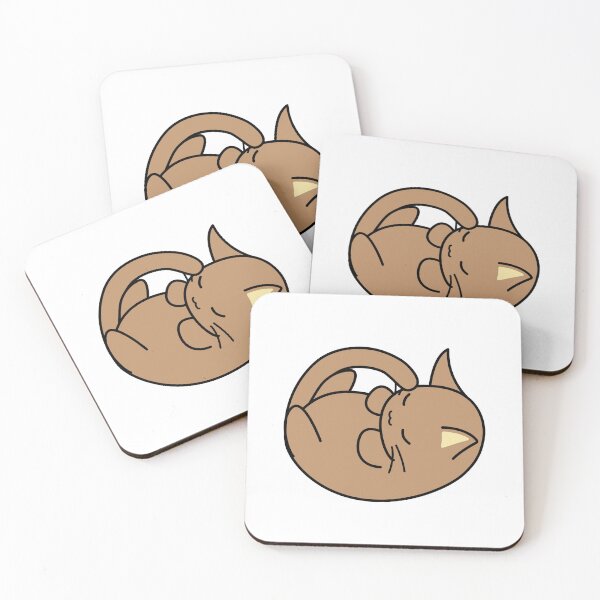 Item preview, Spud the Potato Cat: Curled Up Sleeping designed and sold by LanLanDe.