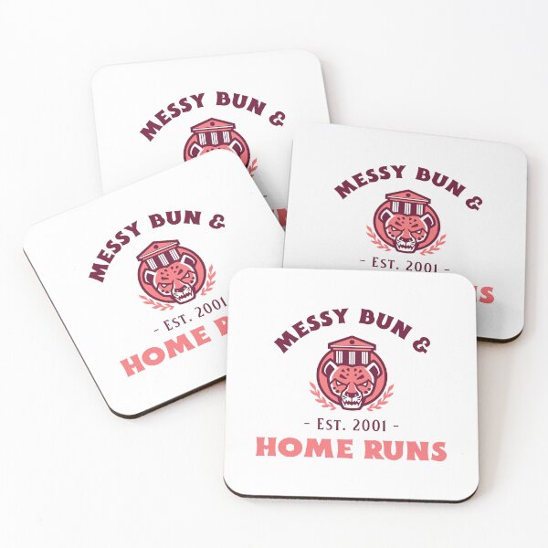 Item preview, Messy Bun & Home Runs Baseball Woman designed and sold by sunnivamla.