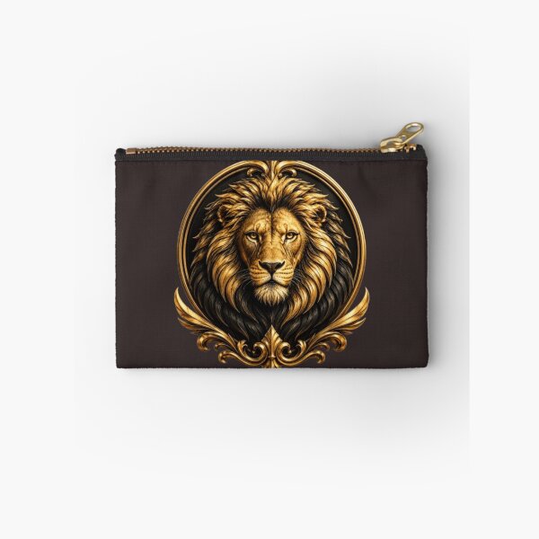 Item preview, Golden Guardian Lion | Luxury Gold Lion Emblem designed and sold by MZAgency.
