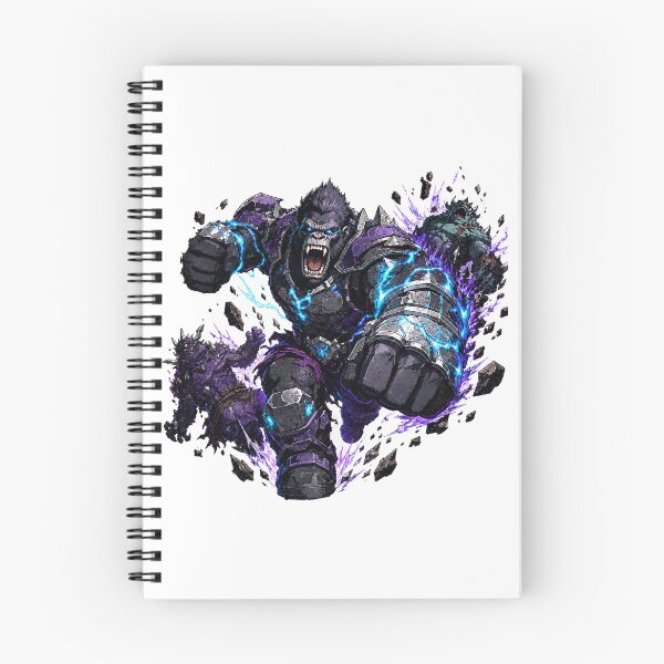 Item preview, Electric Armored Gorilla Warrior vs Crystal Monsters designed and sold by darkdesign9.