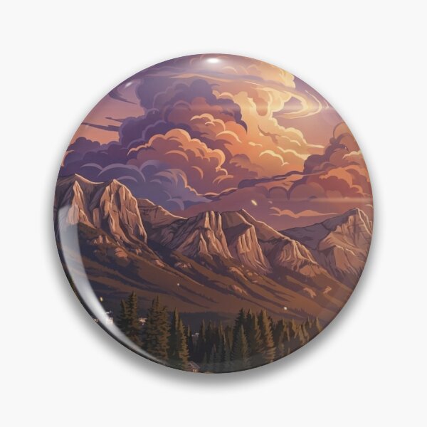 Item preview, Beautiful Mountain Landscape Anime Inspired designed and sold by mazyoy.