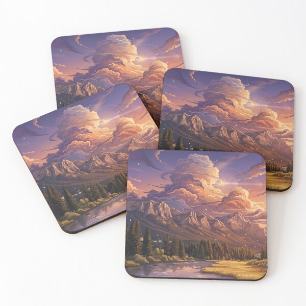 Item preview, Beautiful Mountain Landscape Anime Inspired designed and sold by mazyoy.