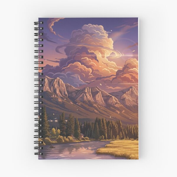 Item preview, Beautiful Mountain Landscape Anime Inspired designed and sold by mazyoy.