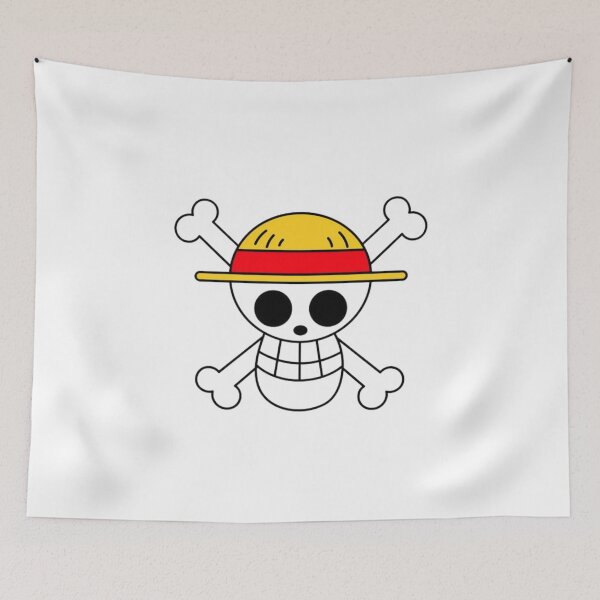 Item preview, Minimalist Straw Hat Pirate Crew Jolly Roger Emblem designed and sold by Snowdog-Art.
