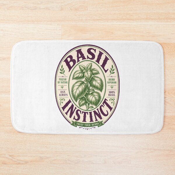 Item preview, Basil Instinct Vintage Herb Cook Gardener Design designed and sold by AntiqueImages.