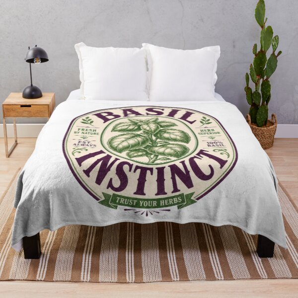 Item preview, Basil Instinct Vintage Herb Cook Gardener Design designed and sold by AntiqueImages.