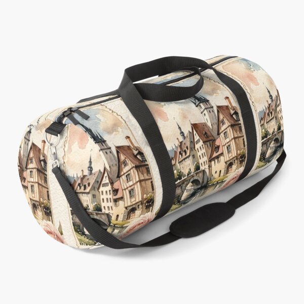 Item preview, Architecture - Typical European Town, Nostalgic and Floral Postcard designed and sold by Reverso-Design.