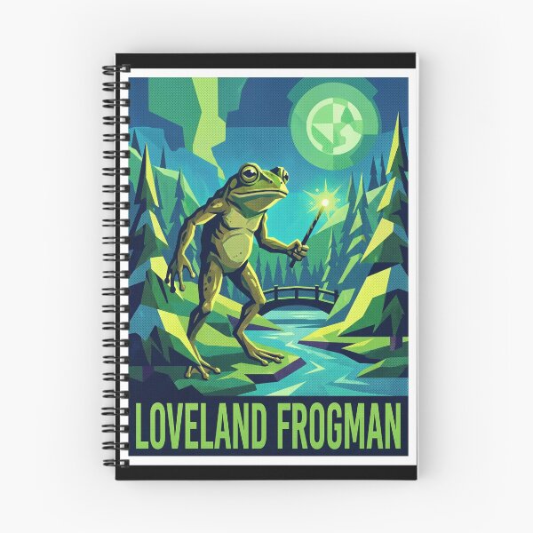 Item preview, Loveland Frogman Ohio Cryptid Pop Art Poster designed and sold by redsharkuk.