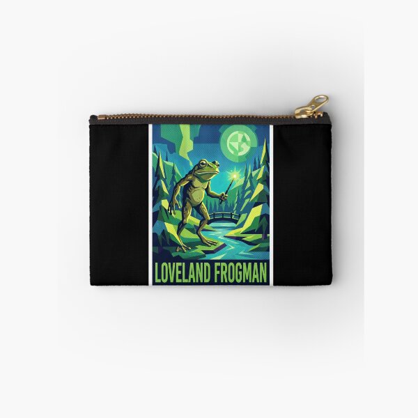 Item preview, Loveland Frogman Ohio Cryptid Pop Art Poster designed and sold by redsharkuk.