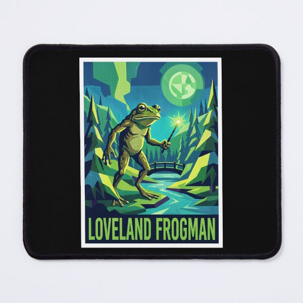 Item preview, Loveland Frogman Ohio Cryptid Pop Art Poster designed and sold by redsharkuk.