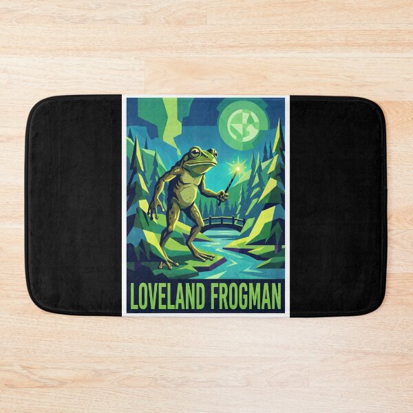 Item preview, Loveland Frogman Ohio Cryptid Pop Art Poster designed and sold by redsharkuk.