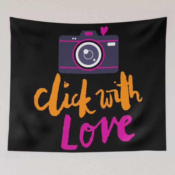 Item preview, Click With Love Cute Romantic Photography Camera Lover Gift designed and sold by ShetuAhsan.