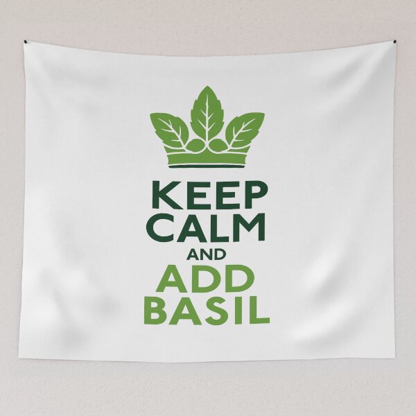Item preview, Keep Calm And Add Basil Herb Italian Chef designed and sold by AntiqueImages.