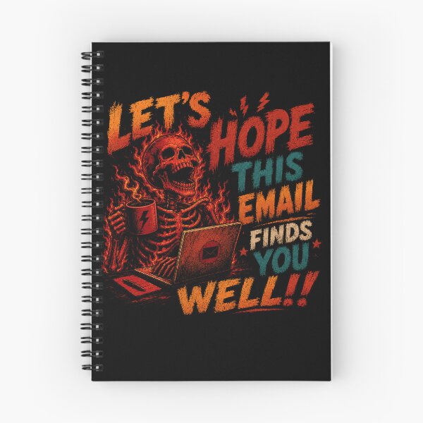 Item preview, Let's Hope This Email Finds You Well!!! Work Stress Email Burnout Office Humor Professional designed and sold by SkeletonsDanger.