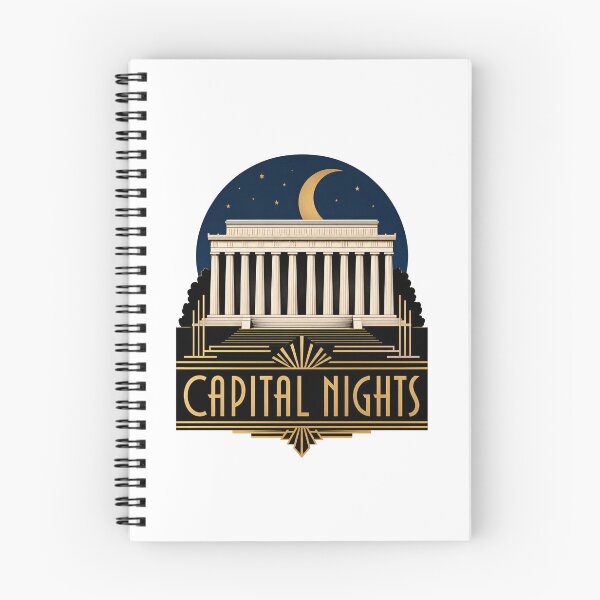Item preview, Washington DC: Capital Nights Art Deco Lincoln designed and sold by Fenay Designs.