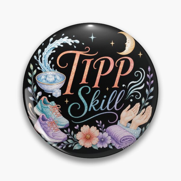 Item preview, TIPP Skill DBT Distress Tolerance Mental Health Sticker designed and sold by ArcanePrintsxo.
