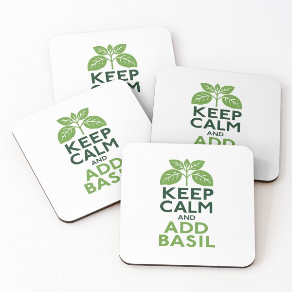 Item preview, Keep Calm And Add Basil Herb Lover Cook designed and sold by AntiqueImages.