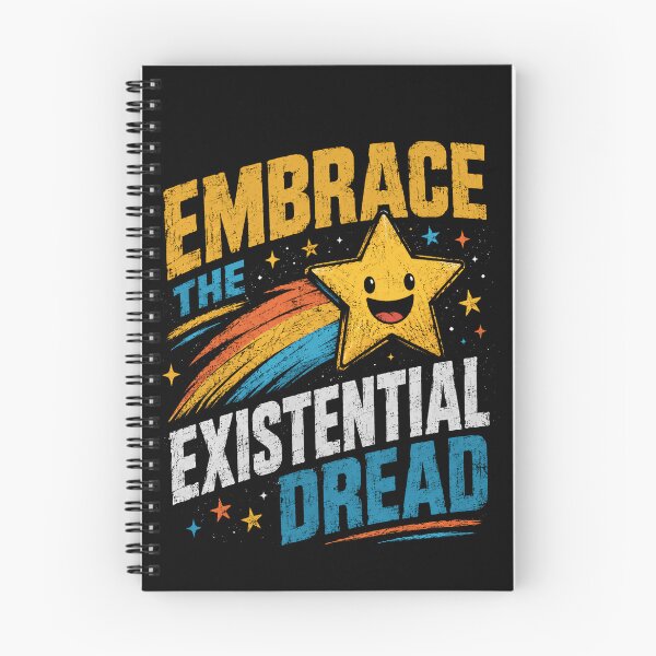 Item preview, Embrace The Existential Dread Philosophical Humor Mental Health Anxiety Overthinking designed and sold by SkeletonsDanger.