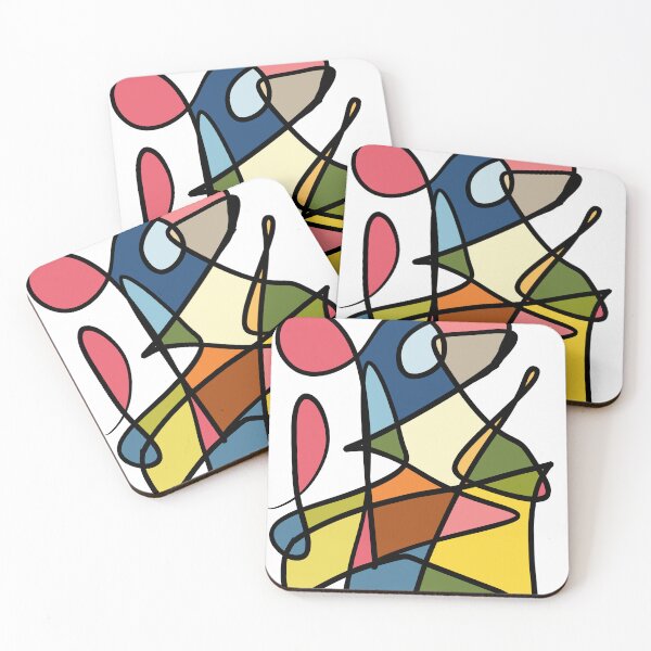 Item preview, Modern Abstract Line Art Print | Colorful Geometric Contemporary Artwork | Minimalist Mid-Century Inspired Design designed and sold by Tanuja  Sharma.