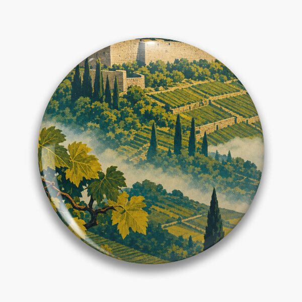 Item preview, Motovun Croatia Travel Souvenir - Retro Illustration designed and sold by VisualArtsOasis.