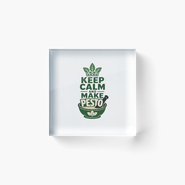 Item preview, Keep Calm Make Pesto Funny Cooking Foodie Chef designed and sold by AntiqueImages.