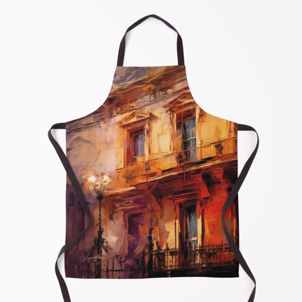 Item preview, Impressionist Townhouses at Sunset designed and sold by AniDragonfly.