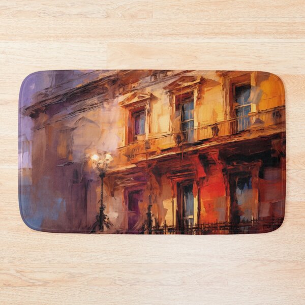 Item preview, Impressionist Townhouses at Sunset designed and sold by AniDragonfly.
