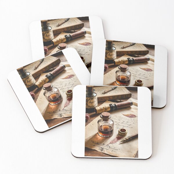 Artikelvorschau, Art - Ancient Writing Composition, Peaceful Study Atmosphere entworfen und verkauft von Reverso-Design.