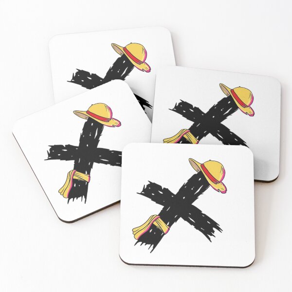Item preview, Rough Brush Splatter Cross with Hanging Straw Hat designed and sold by Snowdog-Art.